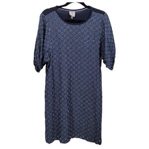 V by violet weekend Womens medium blue dress distressed eyelet denim